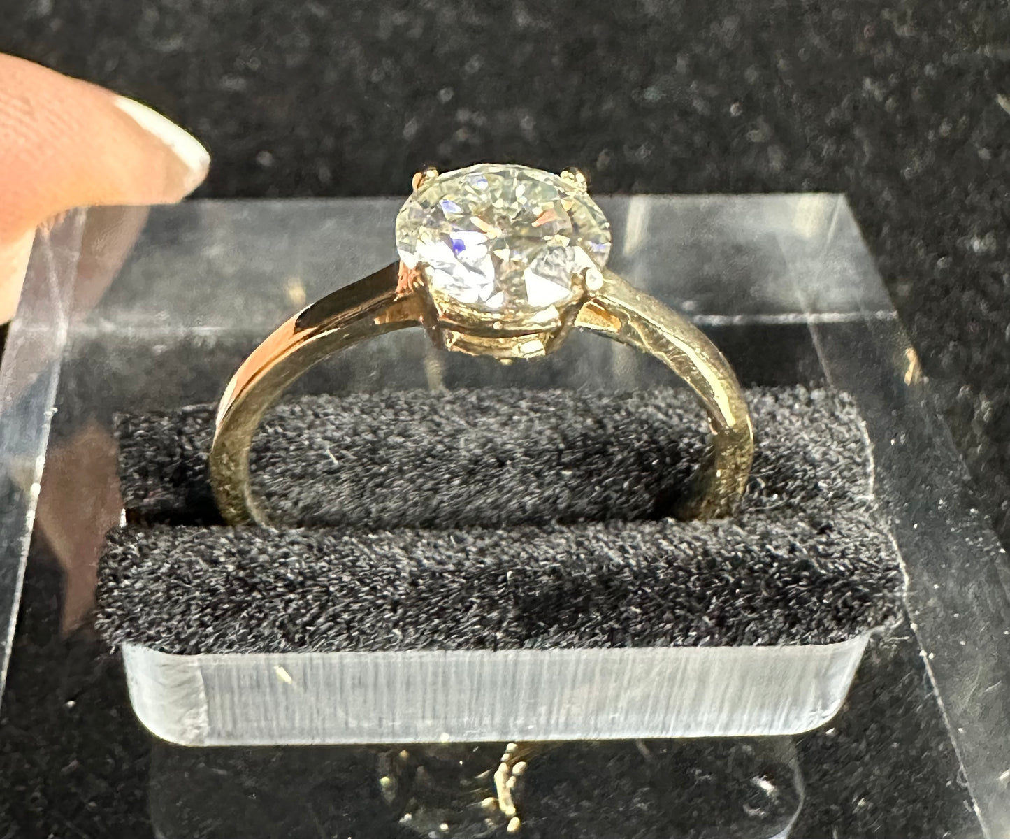 Ring Solitaire Yellow Gold 14k