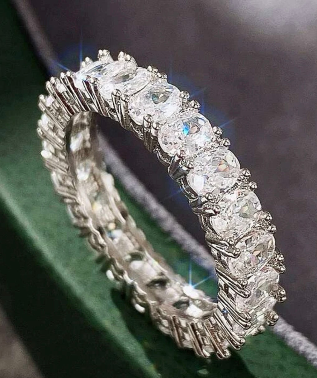 Moissanite Eternity Ring