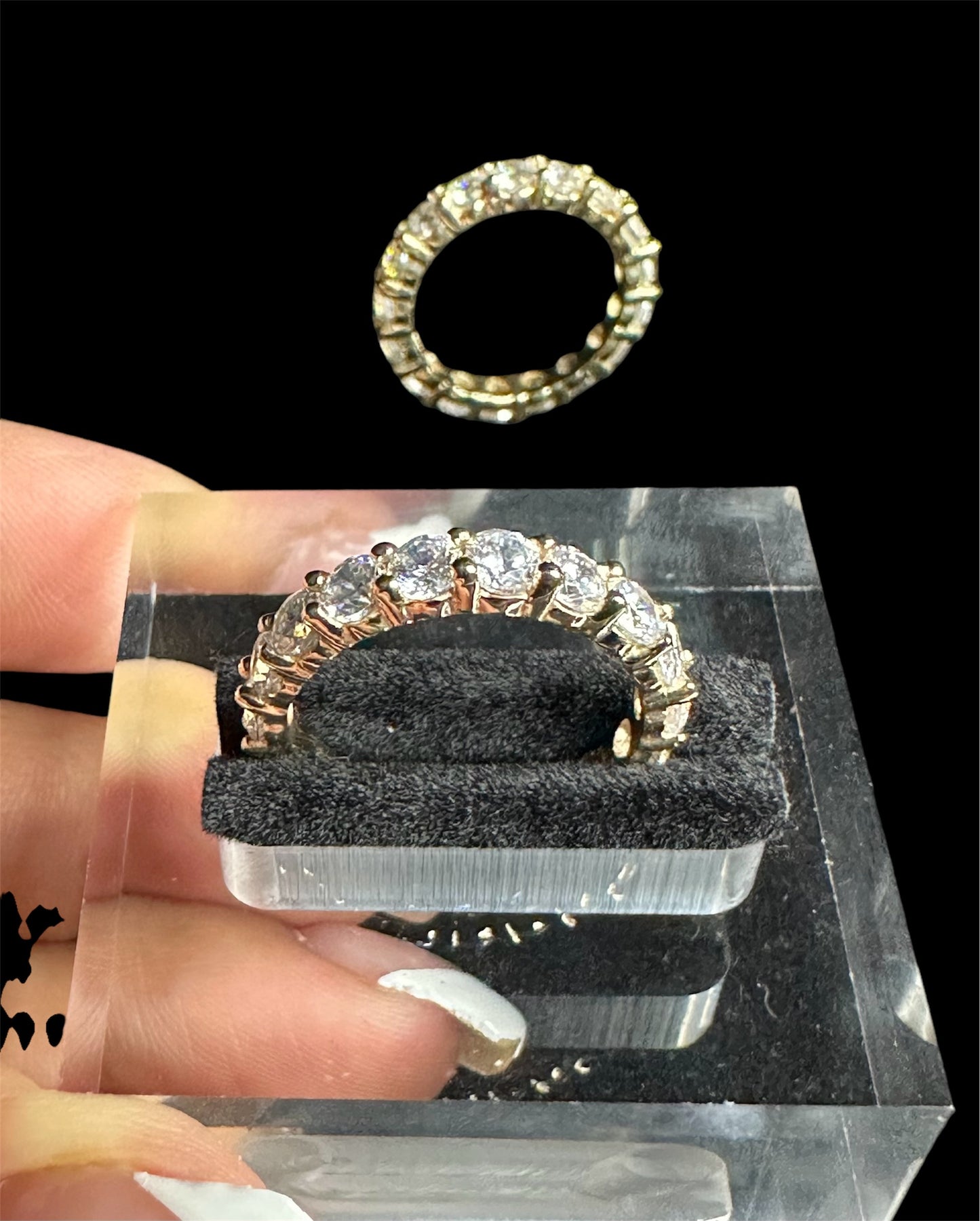 Eternity Ring 14k Zircons