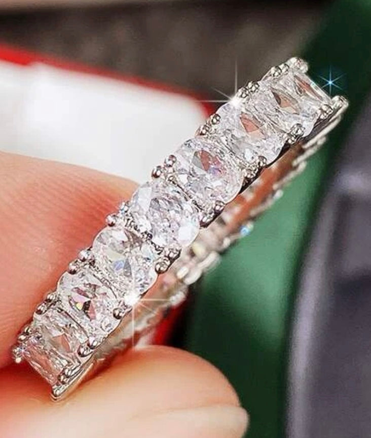 Moissanite Eternity Ring