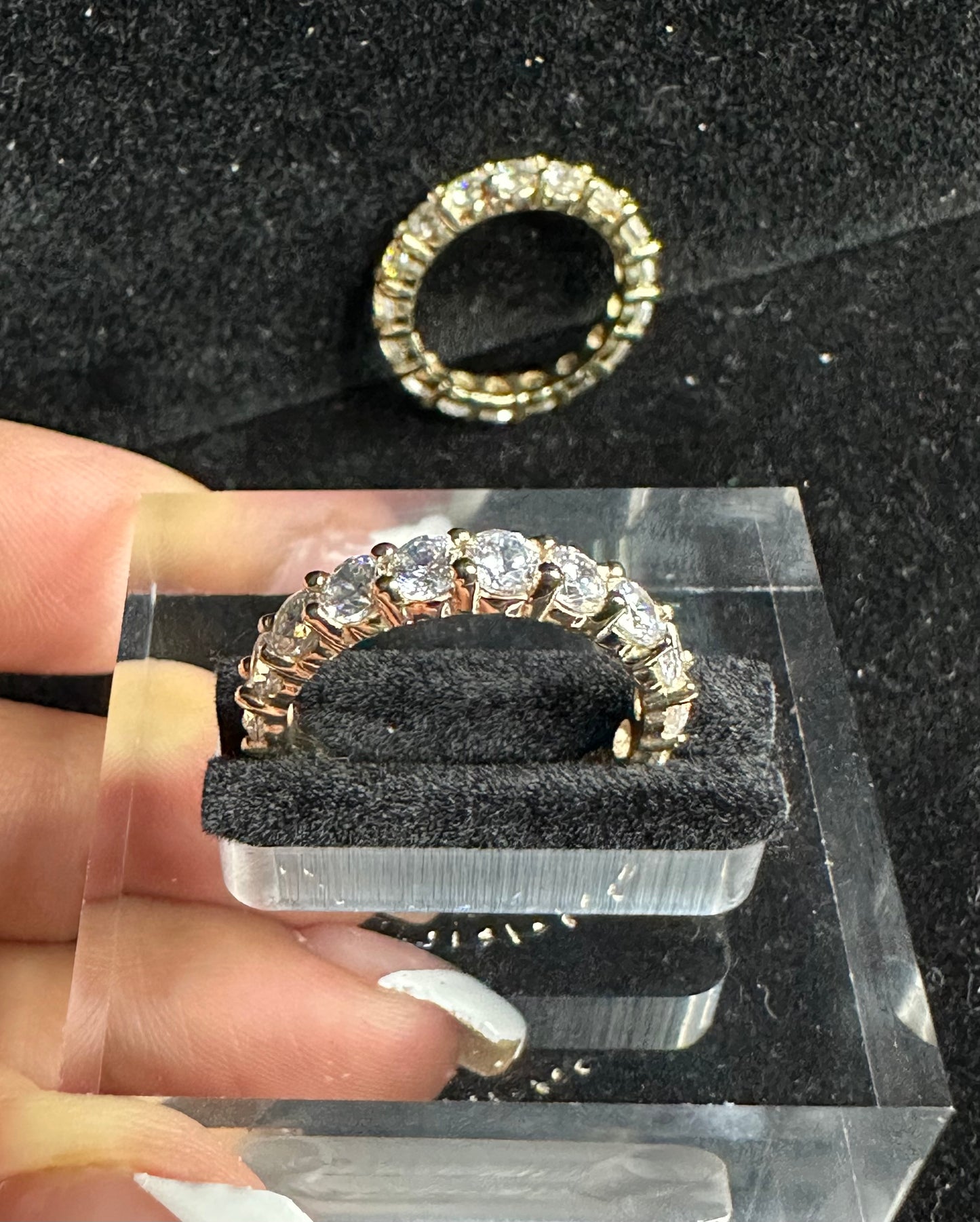 Eternity Ring 14k Zircons