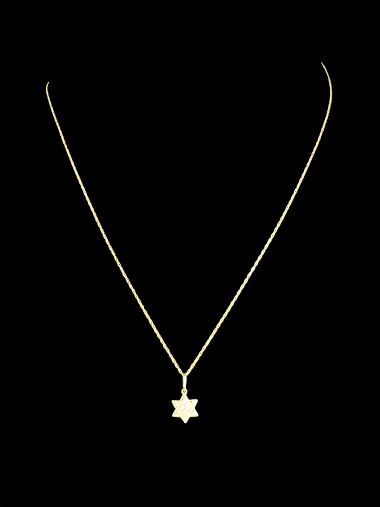 Necklace David’s Star 14k
