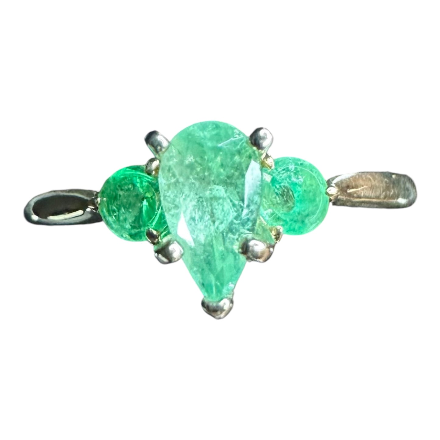 Natural Emerald Ring Yellow Gold 14k