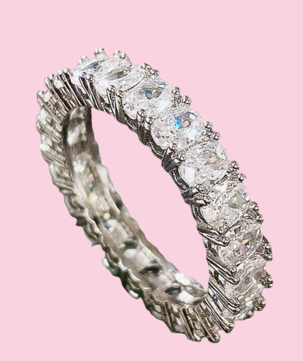 Moissanite Eternity Ring