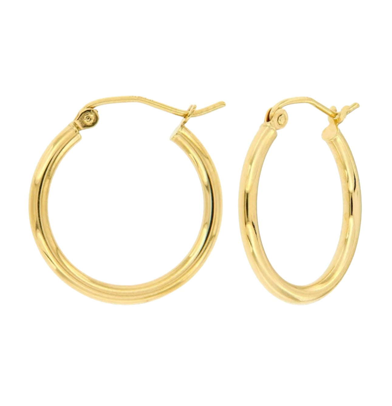 Hoop Earring Huggies Yellow gold 14k