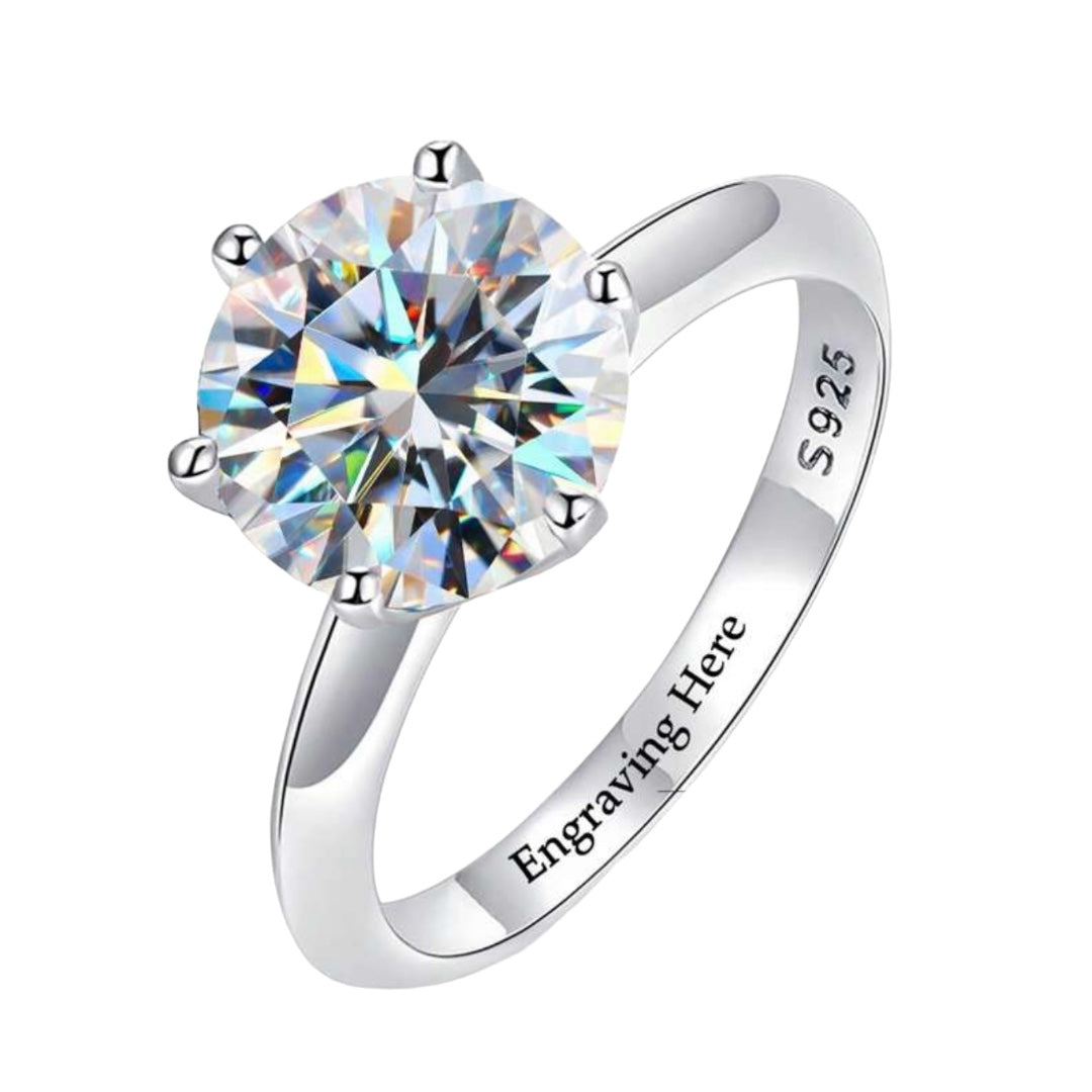 Solitaire Moissanite Ring