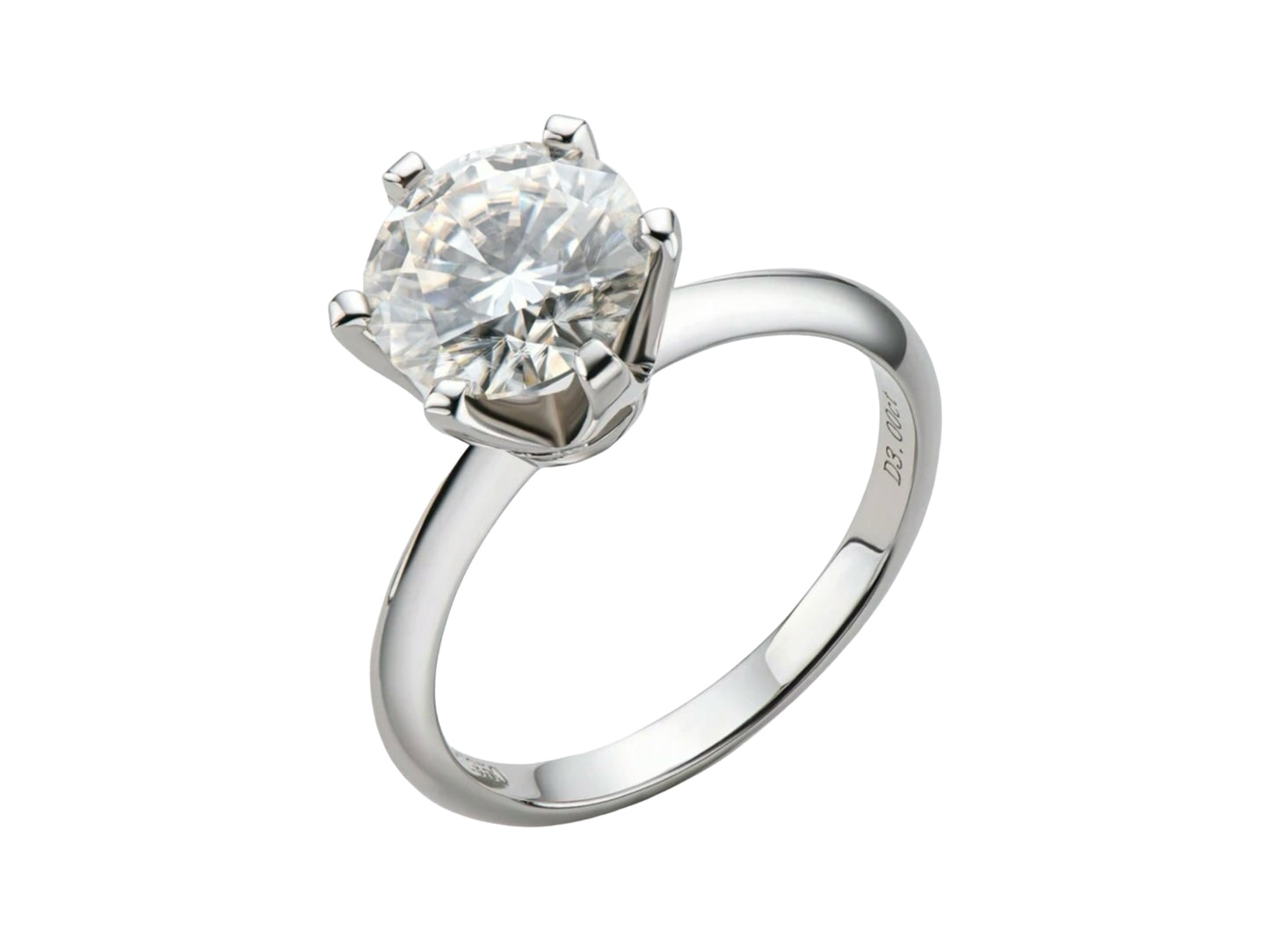 Solitaire Moissanite Ring