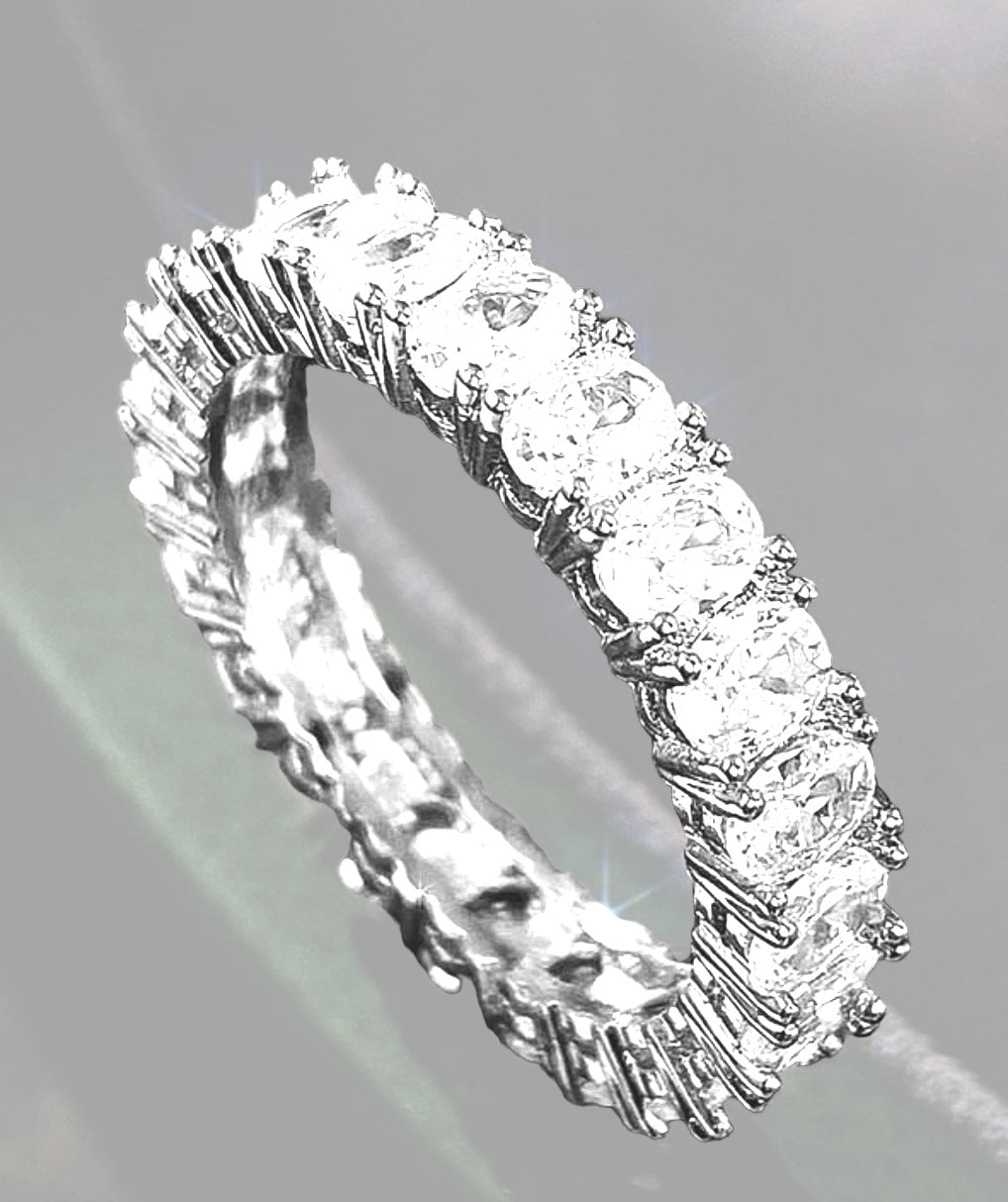 Moissanite Eternity Ring