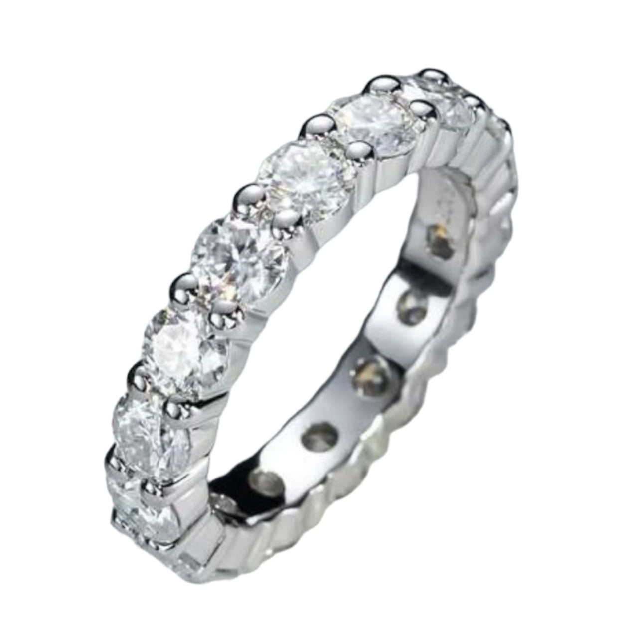 Moissanite Eternity Ring