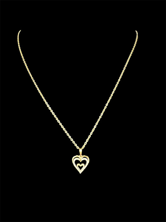 Necklace whit Heart pendant 14k