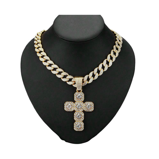 Necklace Shine Whit Cross Pendant
