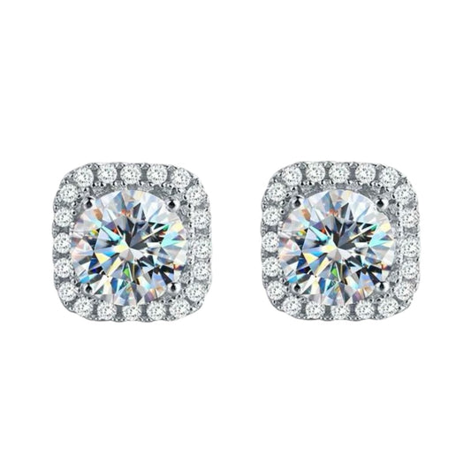 Earring Moissanite Diamond Lab.